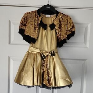 Revolution Shake It Off Gold And Black Sequin Dance Costume